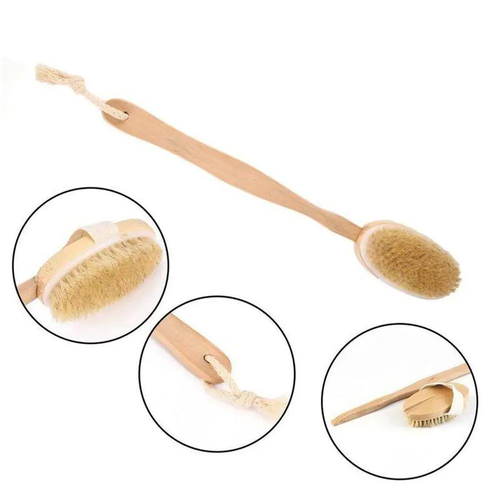 Long Handle Body Brush Wood Handle Shower Body Brush Removable Bathing Bristles Exfoliating Massager Scrubber Back Clean Brush
Long Handle Body Brush Wood Handle Shower Body Brush Removable Bathing Bristles Exfoliating Massager Scrubber Back Clean Brush