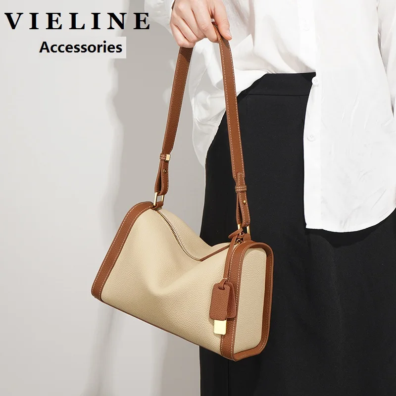 VIELINE Fashion Women's Pillow Bag Genuine Leather Underarm Bag One-shoulder Handbag Fashion Design Ladies Purse
VIELINE Fashion Women's Pillow Bag Genuine Leather Underarm Bag One-shoulder Handbag Fashion Design Ladies Purse