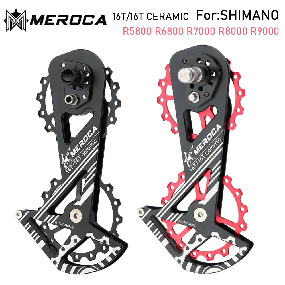 MEROCA Road Bike Rear Derailleur Guide Wheel 5800 6800 R8000 8700RD Ceramics Bearing 16T Bicycle Chain Wheel For Shimano system
MEROCA Road Bike Rear Derailleur Guide Wheel 5800 6800 R8000 8700RD Ceramics Bearing 16T Bicycle Chain Wheel For Shimano system