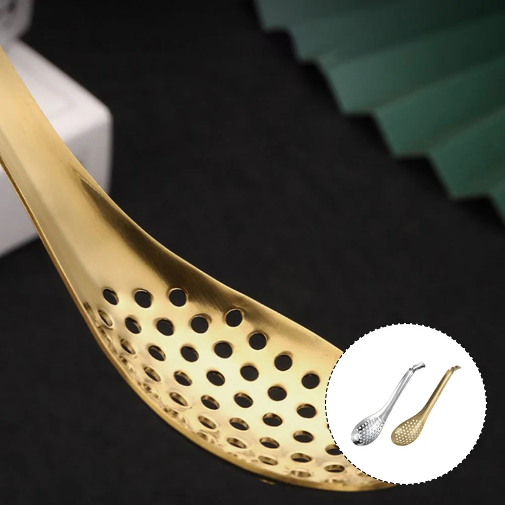 2Pcs Stainless Steel Colander Spoons Stainless Steel Caviar Filter Colander Spoon for Restaurant Kitchen
2Pcs Stainless Steel Colander Spoons Stainless Steel Caviar Filter Colander Spoon for Restaurant Kitchen
