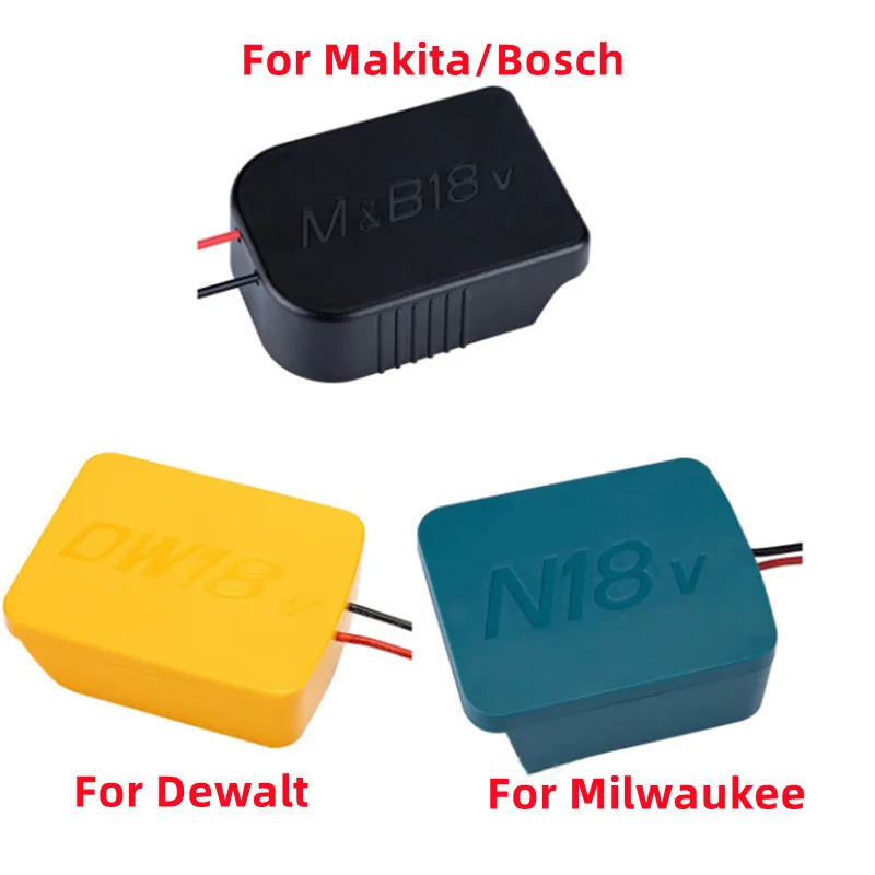 18V Li-ion Battery Power Mount Connector Adapter For Makita Bosch Dewalt Milwaukee 18V Lithium Battery Dock Holder 14 awg Wires
18V Li-ion Battery Power Mount Connector Adapter For Makita Bosch Dewalt Milwaukee 18V Lithium Battery Dock Holder 14 awg Wires