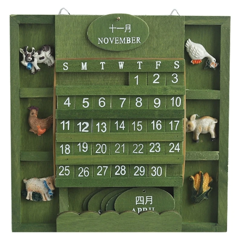 for Creative Wall Mount Wooden Calendar Desk Calendar Home Office Furnishing DIY Yearly Planner Calendar Ornaments
for Creative Wall Mount Wooden Calendar Desk Calendar Home Office Furnishing DIY Yearly Planner Calendar Ornaments