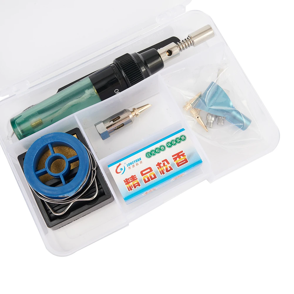 13PCS Gas Soldering Iron Cordless Welding Torch Pen Butane Welder Tip Tool Accessories Adjustable Gas Welding Equipment
13PCS Gas Soldering Iron Cordless Welding Torch Pen Butane Welder Tip Tool Accessories Adjustable Gas Welding Equipment