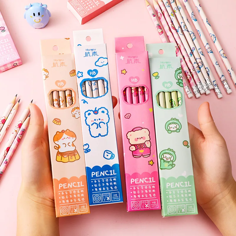 10Pcs/Set Cute Kawaii Cartoon Pencil HB Sketch Items Drawing Stationery Student School Office Supplies for Kids Gift
10Pcs/Set Cute Kawaii Cartoon Pencil HB Sketch Items Drawing Stationery Student School Office Supplies for Kids Gift