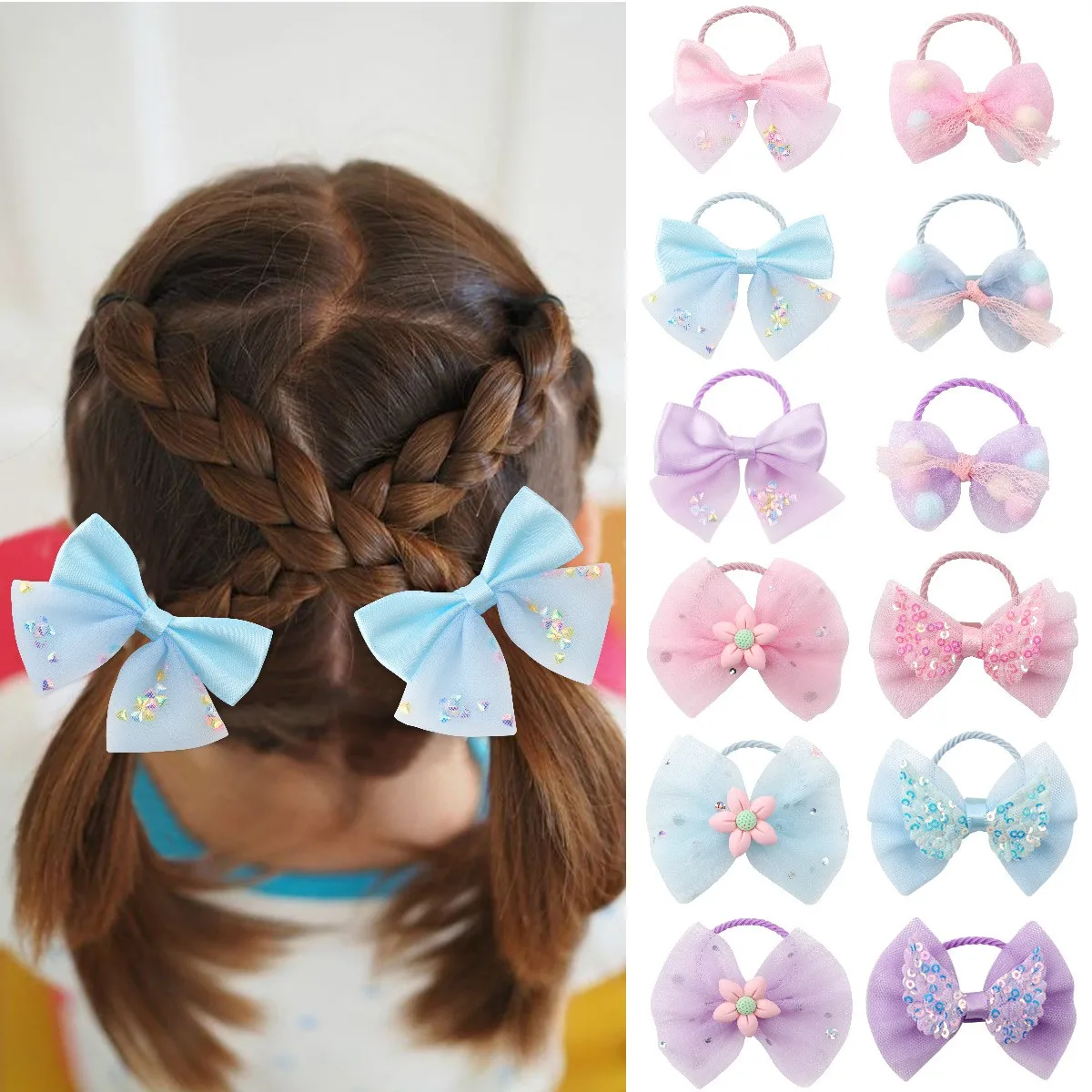 2pcs Shiny Cute Bows Hair Ties Elastic Hair Bands Hair Accessories for Girls Kawaii Kids Hair Accessories Rubber Bands for Hair
2pcs Shiny Cute Bows Hair Ties Elastic Hair Bands Hair Accessories for Girls Kawaii Kids Hair Accessories Rubber Bands for Hair