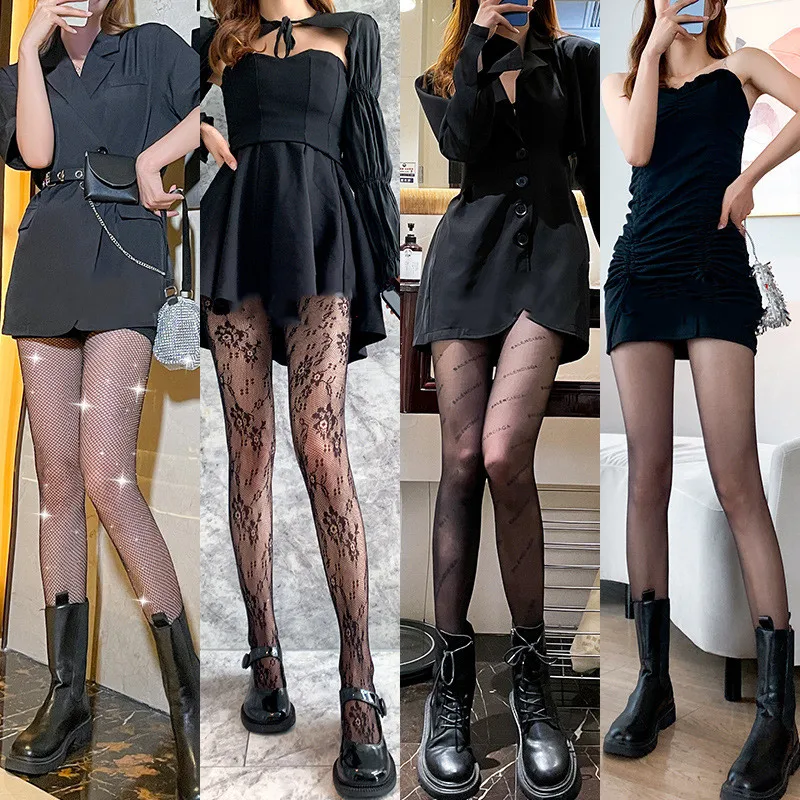 White Punk Pantyhose Stockings Sexy Letters Embroidery Lolita Four Seasons Small G Moon Hollow Fishnet Stockings Collant Tights
White Punk Pantyhose Stockings Sexy Letters Embroidery Lolita Four Seasons Small G Moon Hollow Fishnet Stockings Collant Tights