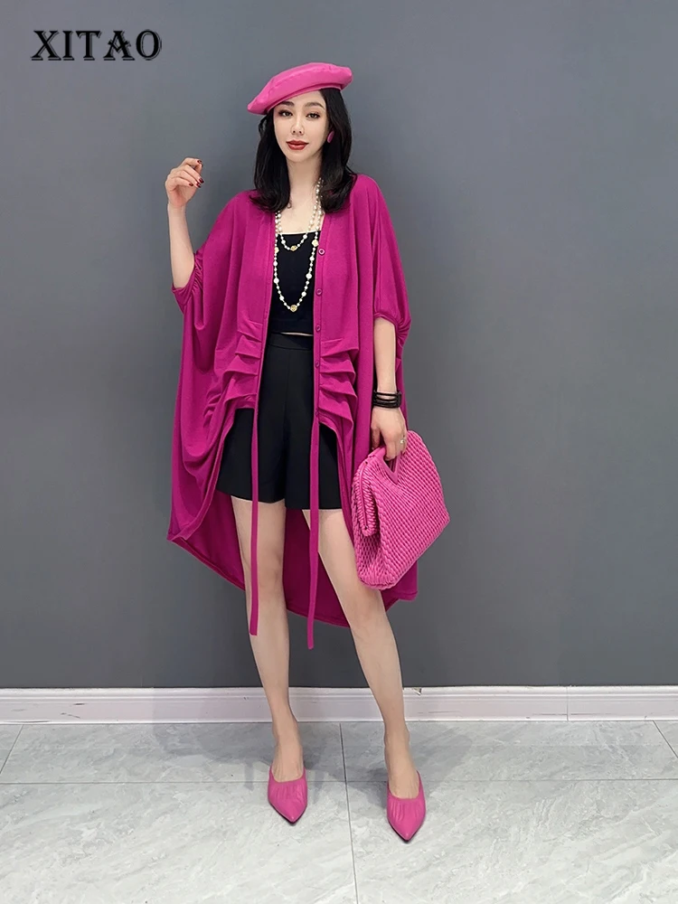 XTAO Drawstring Dress Pleated Solid Color Small Fresh Women Goddess Fan Casual Style Pullover 2023 Summer Dress WLD16535
XTAO Drawstring Dress Pleated Solid Color Small Fresh Women Goddess Fan Casual Style Pullover 2023 Summer Dress WLD16535