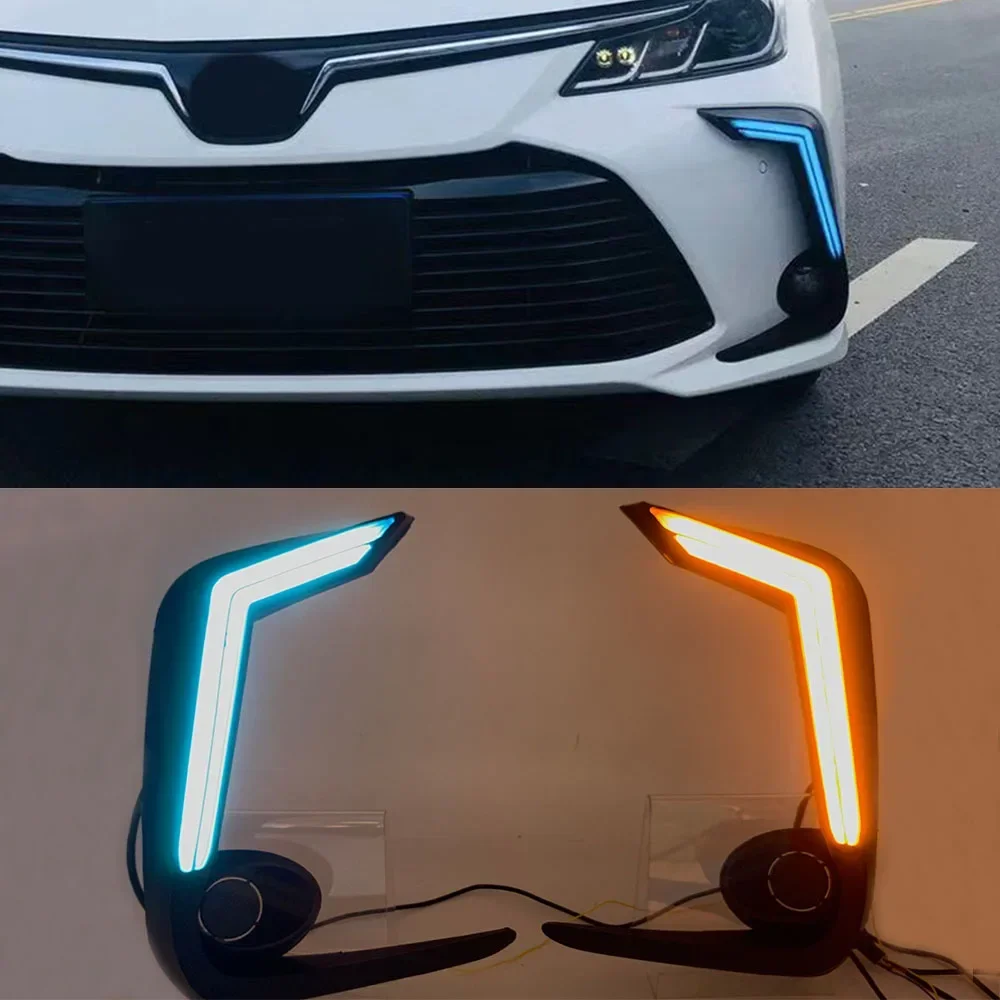 Новый! Светодиодные дневные ходовые огни DRL для Toyota Corolla 2019 2020 2021 2022 желтый