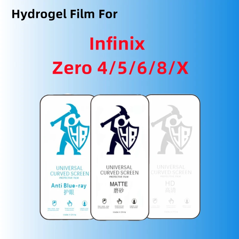 

2pcs Matte Hydrogel Film For Infinix Zero 5G 4 Plus 5 Pro 6 8i X Pro Anti Blue-ray HD Infinix Zero X NEO Screen Protector