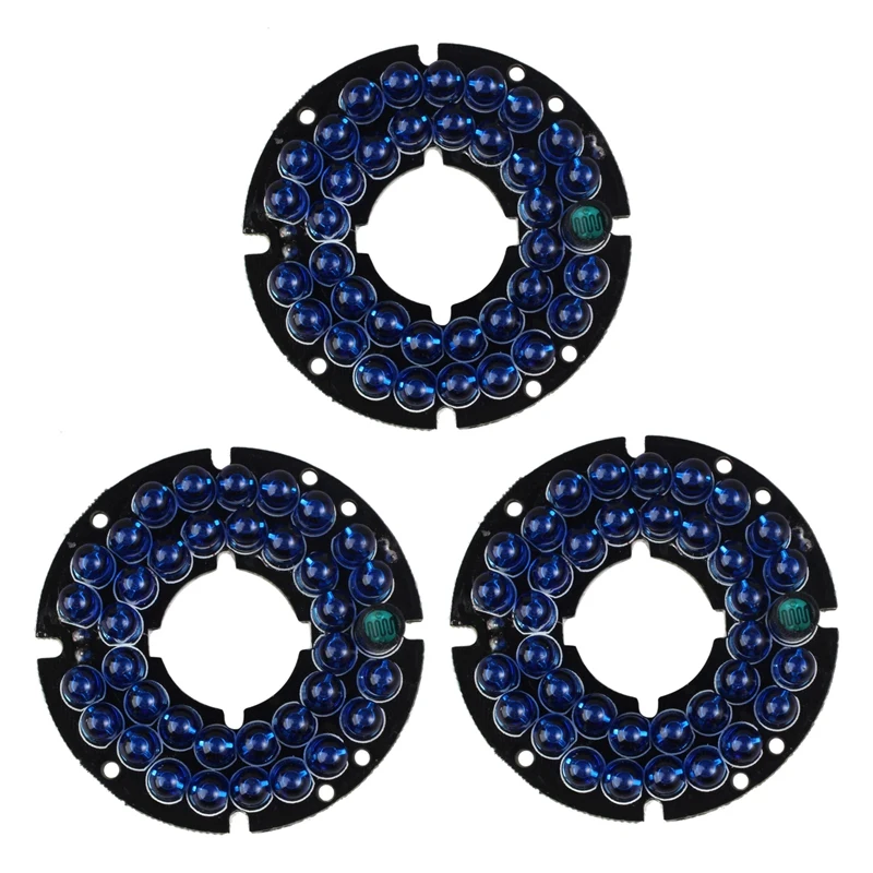 3X Infrared 36 IR LED Light Board For CCTV Security Cameras 850Nm Night Vision Diameter 54Mm
3X Infrared 36 IR LED Light Board For CCTV Security Cameras 850Nm Night Vision Diameter 54Mm