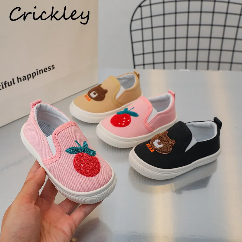 Cute Animals Children Canvas Shoes Embroidery Rabbit Bear Sneakers For Baby Boys Girls Soft Bottom Toddler Kids Casual Shoes
Cute Animals Children Canvas Shoes Embroidery Rabbit Bear Sneakers For Baby Boys Girls Soft Bottom Toddler Kids Casual Shoes