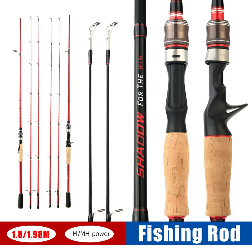 1.8/1.98m Fishing Rod Carbon Spinning Casting Rod M/MH Power Dual Tips Fishing Pole Bass Trout Fishing Rod for Freshwater
1.8/1.98m Fishing Rod Carbon Spinning Casting Rod M/MH Power Dual Tips Fishing Pole Bass Trout Fishing Rod for Freshwater