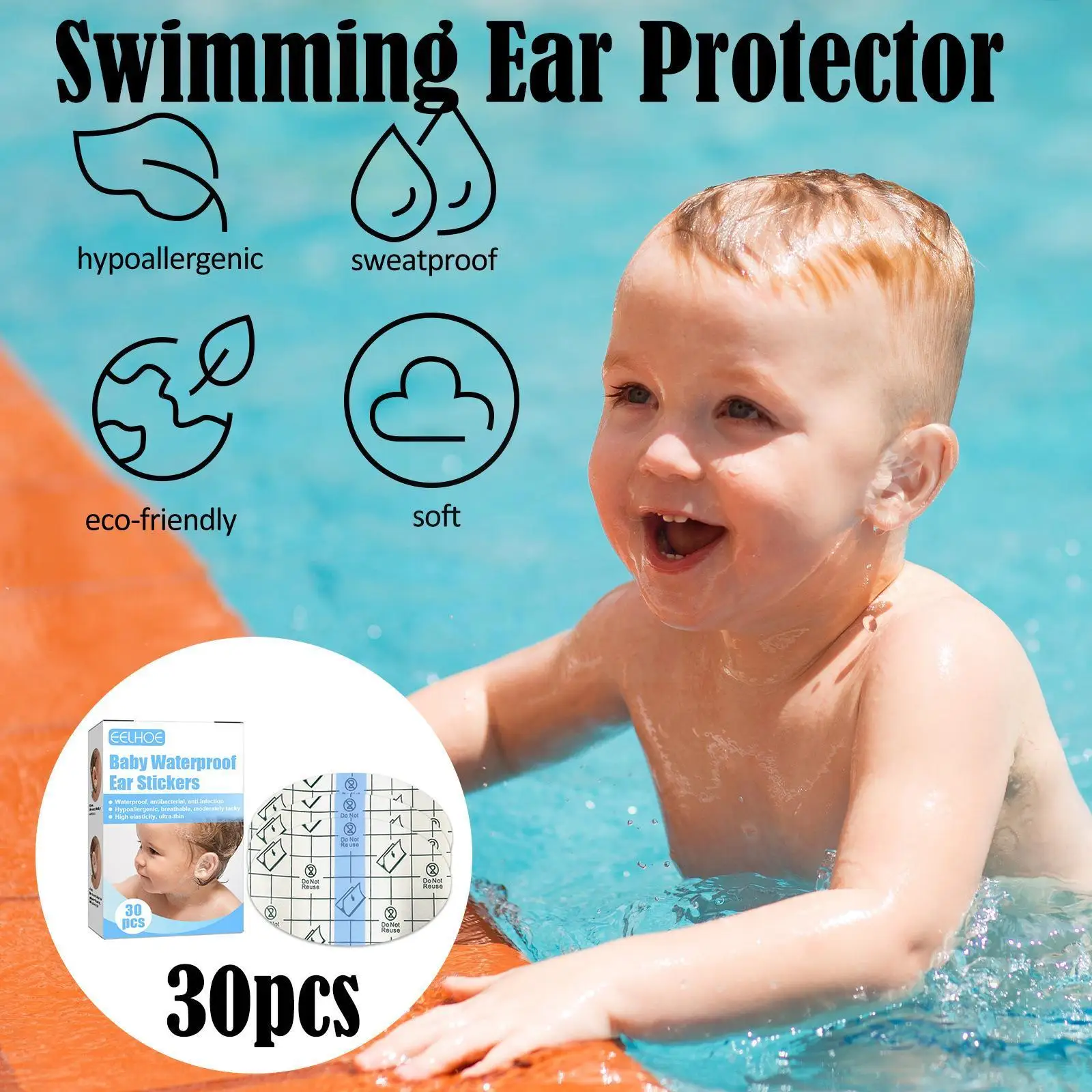 Waterproof Ear Protector Sticker Baby Swimming Ear Cover Caps Pads Shower Baby Tool Bathing Patch Ear Swimming C I6n6
Waterproof Ear Protector Sticker Baby Swimming Ear Cover Caps Pads Shower Baby Tool Bathing Patch Ear Swimming C I6n6