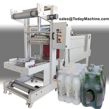 Semi Automatic PVC PE Film Heat Sleeve Cutting Sealing Bottle Shrink Packing Machine