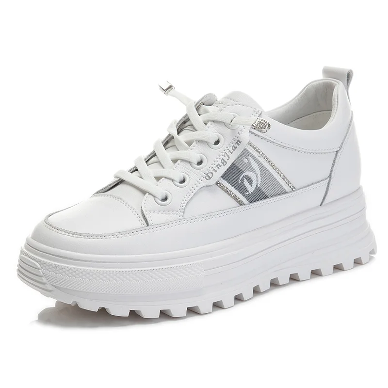 Genuine Leather Women Platform Sneakers Spring Casual Sports Little White Shoes Ladies Thick Soled Vulcanized Shoes
Genuine Leather Women Platform Sneakers Spring Casual Sports Little White Shoes Ladies Thick Soled Vulcanized Shoes