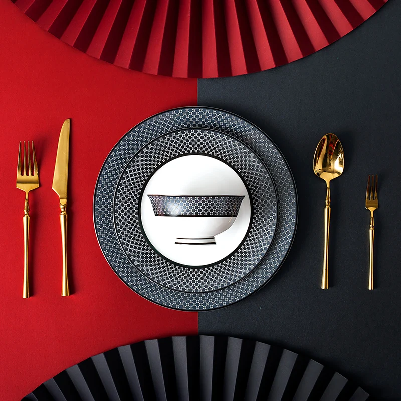 Bone China Dishes Household Club Fresh Dining Dishes Combination Ceramic Tableware
Bone China Dishes Household Club Fresh Dining Dishes Combination Ceramic Tableware