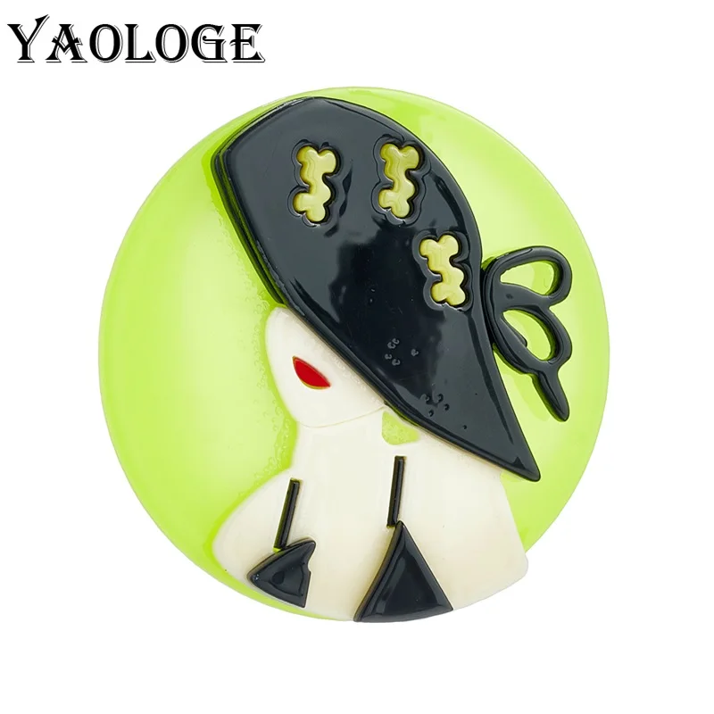 YAOLOGE Acrylic Black Big Hat Sexy Lady Brooches For Women Kids New Cartoon Figure Pins Badge Handmade Jewelry Birthday Gifts
YAOLOGE Acrylic Black Big Hat Sexy Lady Brooches For Women Kids New Cartoon Figure Pins Badge Handmade Jewelry Birthday Gifts