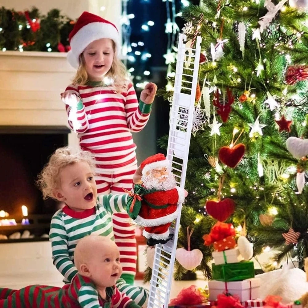 Music Christmas Santa Claus Baby Toy Electric Climb Ladder Christmas Tree Decoration Ornament Party for Children New Year Gift
Music Christmas Santa Claus Baby Toy Electric Climb Ladder Christmas Tree Decoration Ornament Party for Children New Year Gift