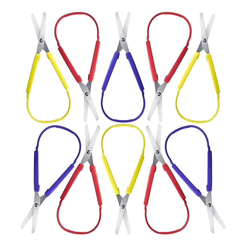 Loop Scissors Grip Scissor Colorful Self-Opening Adaptive Cutting Scissors For Children,Adults,Home,Office,School
Loop Scissors Grip Scissor Colorful Self-Opening Adaptive Cutting Scissors For Children,Adults,Home,Office,School