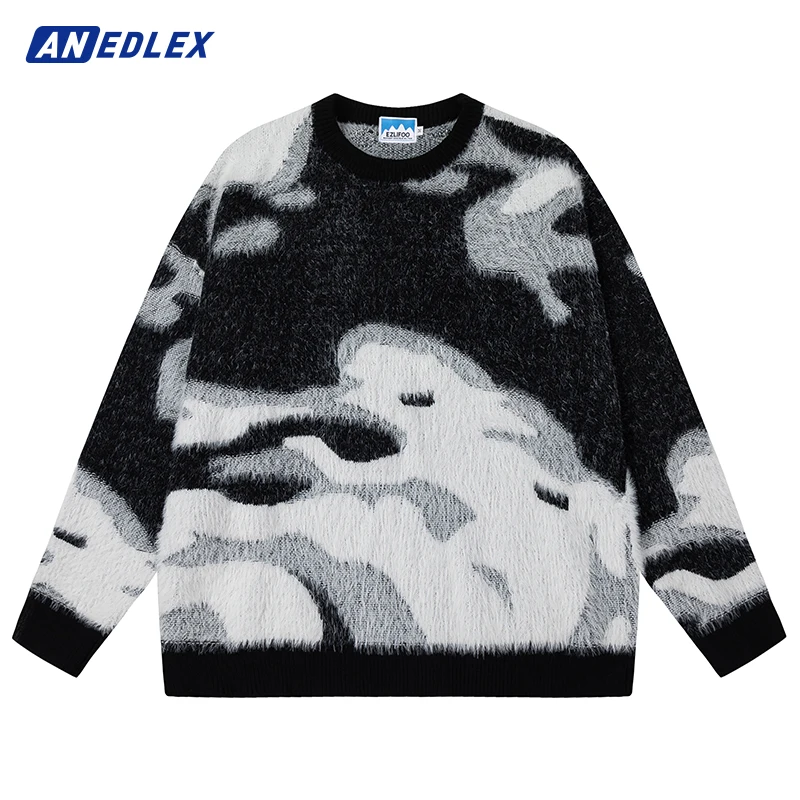 Men Streetwear Fuzzy Sweater Retro Painting Devil Graphic Hip Hop Knitted Sweater Winter Vintage Pullover Casual Cotton Sweater
Men Streetwear Fuzzy Sweater Retro Painting Devil Graphic Hip Hop Knitted Sweater Winter Vintage Pullover Casual Cotton Sweater