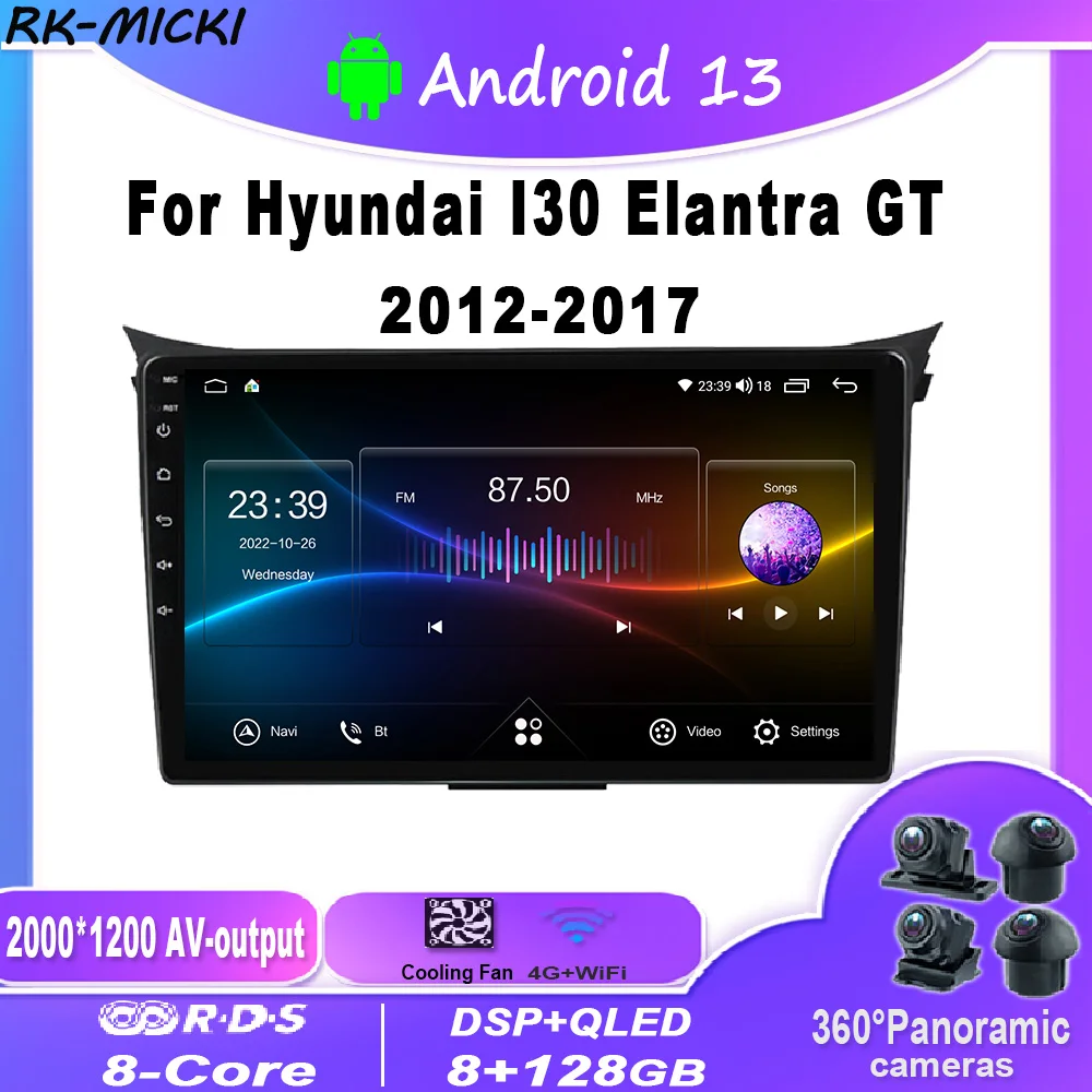 Radio car multimedia player con GPS,Carplay con Android13,Wifi,4G,para Hyundai I30 Elantra GT 2012-2017,DSP,BT
Radio car multimedia player con GPS,Carplay con Android13,Wifi,4G,para Hyundai I30 Elantra GT 2012-2017,DSP,BT