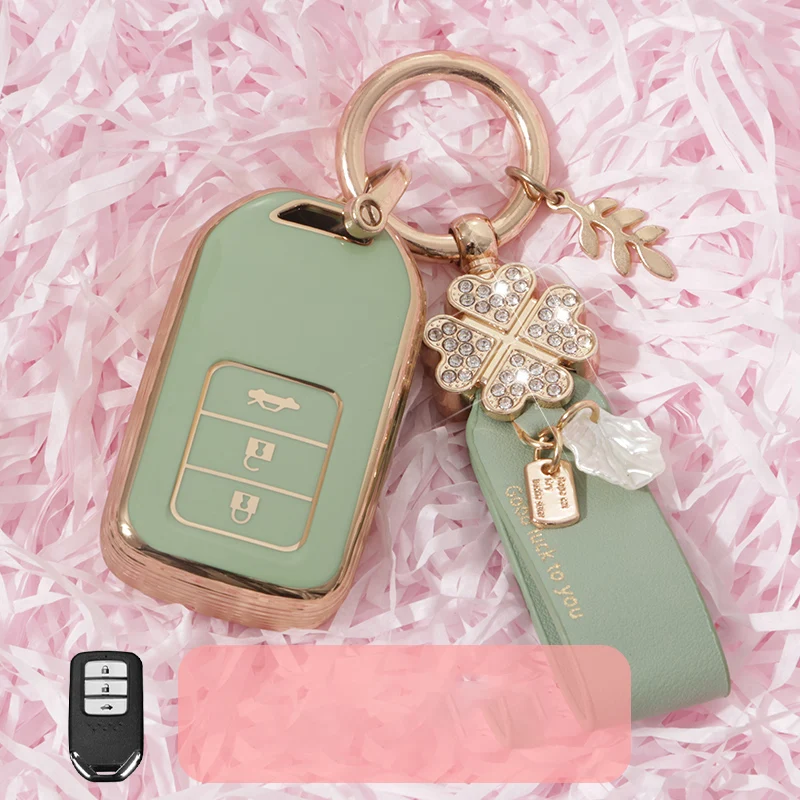 

Fashion New TPU Car Remote Key Cover Case Shell For Honda Accord 9 Crider City 2015 2016 HRV CRV Vezel Spirior Odyssey Civic Fit