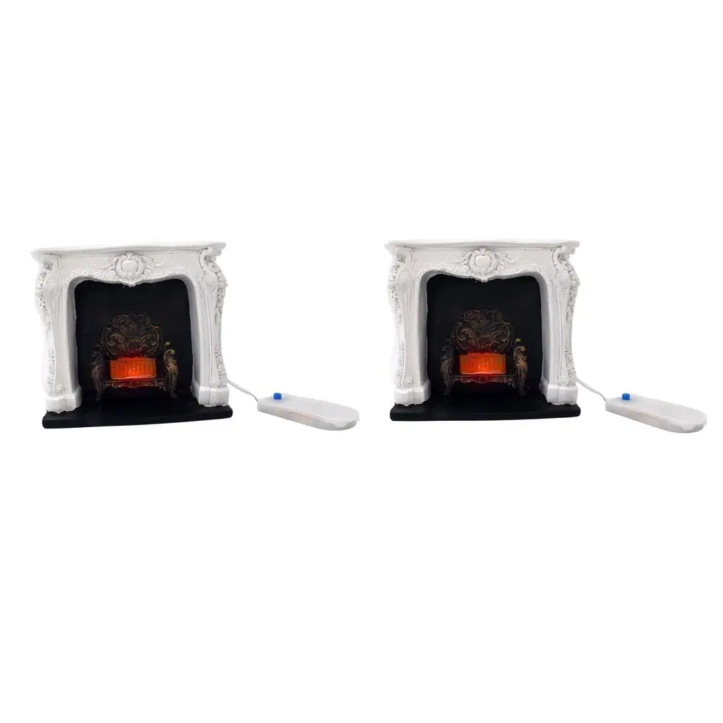 2 Pieces 1/12 Fireplace Model Toys Scenes Rectangle Electric Red Light Carved Simulation Decoration
2 Pieces 1/12 Fireplace Model Toys Scenes Rectangle Electric Red Light Carved Simulation Decoration