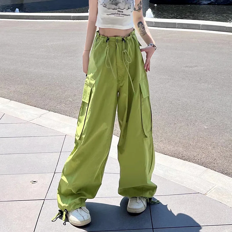 Loose Baggy Lace-Up Hem Jogger Pant with Side Pocket y2k pants women clothing summer drawstring sweatpant cargo trouser harajuku
Loose Baggy Lace-Up Hem Jogger Pant with Side Pocket y2k pants women clothing summer drawstring sweatpant cargo trouser harajuku