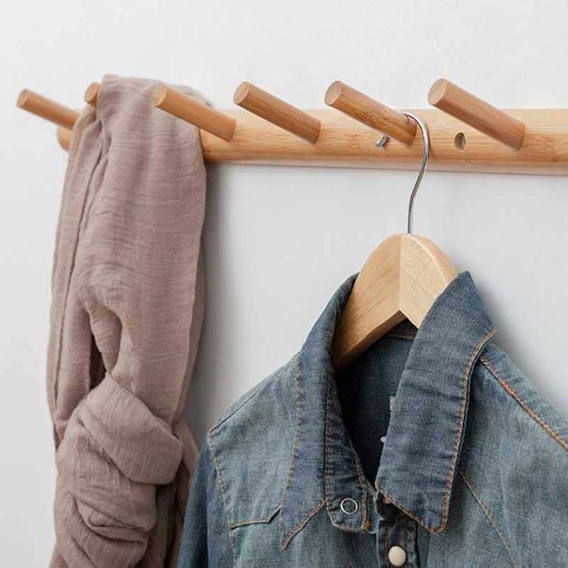 Eco-friendly Natural Wooden Coat Hooks Wall Hanger Hat Clothes Bag Rack Storage Shelf Key Holder Organizer Household
Eco-friendly Natural Wooden Coat Hooks Wall Hanger Hat Clothes Bag Rack Storage Shelf Key Holder Organizer Household