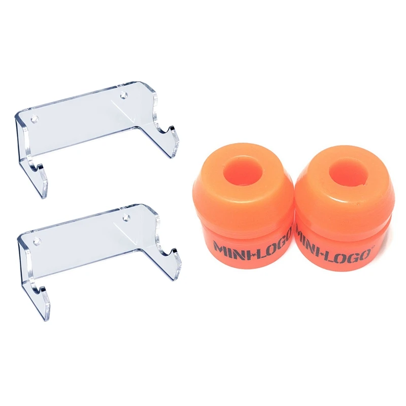 Skateboard Wall Mount Display Rack Transparent & Minilogo Skateboard Shock Absorber 94A Rebound Polyurethane Pad 
Skateboard Wall Mount Display Rack Transparent & Minilogo Skateboard Shock Absorber 94A Rebound Polyurethane Pad