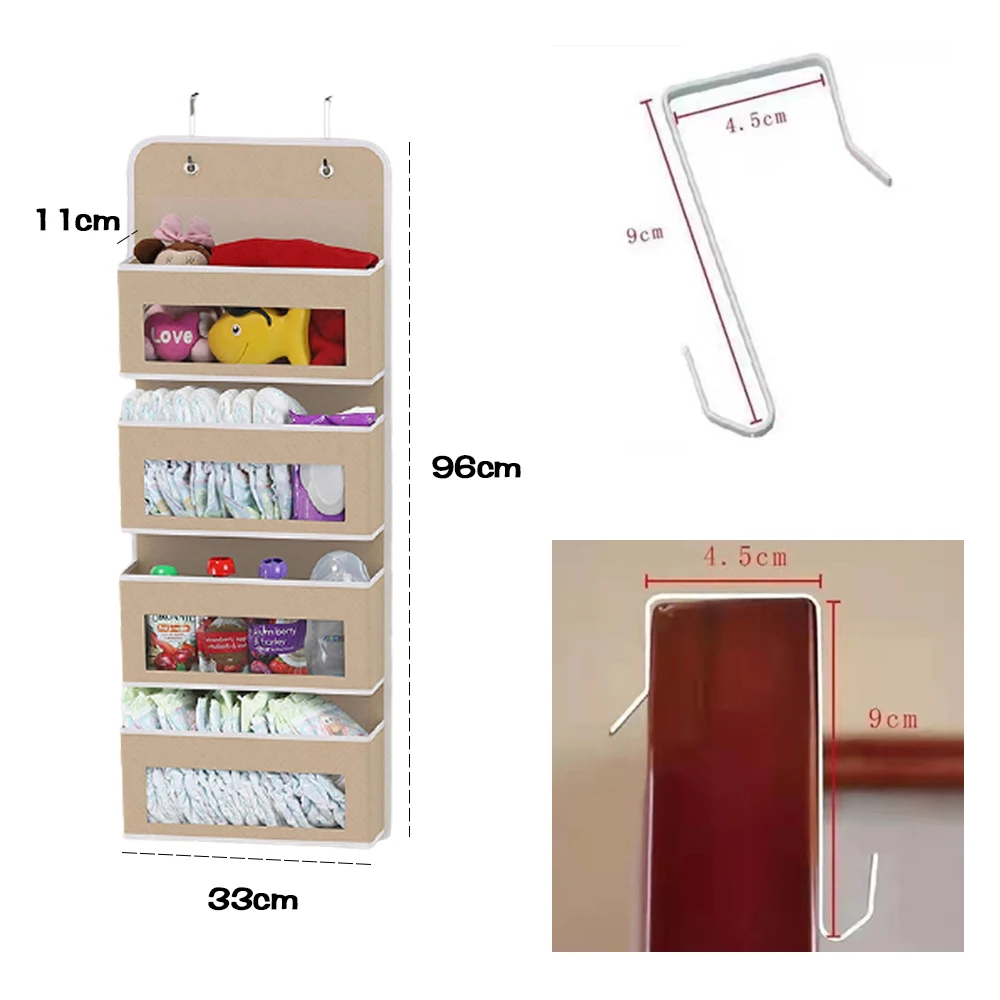 4-layer Shelf Door Hanging Storage Bag Door Wall Hanging Storage Bag in Living Room Bedroom Kitchen for Toy Cosmetic Kitchenware
4-layer Shelf Door Hanging Storage Bag Door Wall Hanging Storage Bag in Living Room Bedroom Kitchen for Toy Cosmetic Kitchenware