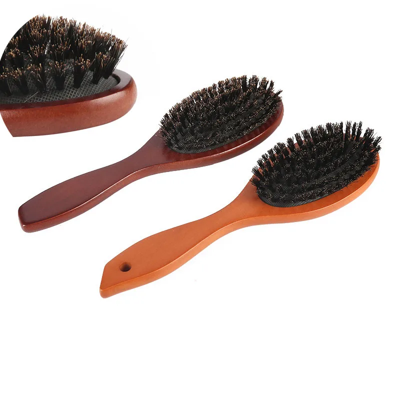 New Arrival Hair Brush Wood Handle Boar Bristle Beard Comb Styling Detangling Straighten Brown Lotus Boar Bristles Massage Comb
New Arrival Hair Brush Wood Handle Boar Bristle Beard Comb Styling Detangling Straighten Brown Lotus Boar Bristles Massage Comb