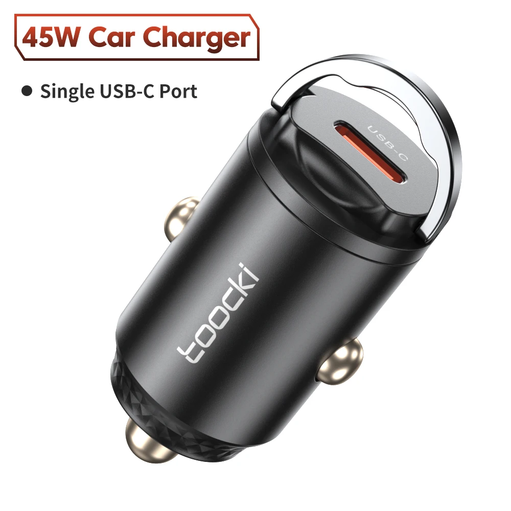 Автомобильное зарядное устройство Toocki, 45 Вт, USB Тип C, QC 4,0 PD 3,0 PPS 5A, быстрая зарядка для iPhone 15 14 13 Pro Huawei Xiaomi Samsung S22 Ultra 
Автомобильное зарядное устройство Toocki, 45 Вт, USB Тип C, QC 4,0 PD 3,0 PPS 5A, быстрая зарядка для iPhone 15 14 13 Pro Huawei Xiaomi Samsung S22 Ultra