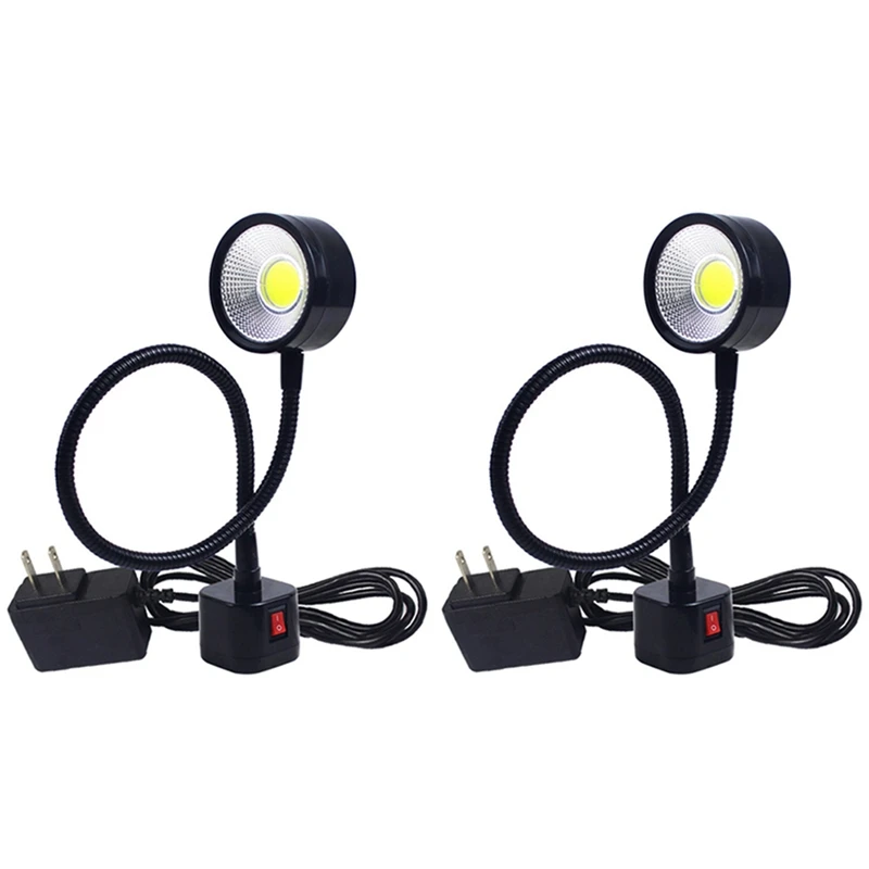 2X LED Work Light Magnetic Base Gooseneck Lamp 220V 5W For Lathe Milling Drill Press Industrial Lighting, Eu Plug
2X LED Work Light Magnetic Base Gooseneck Lamp 220V 5W For Lathe Milling Drill Press Industrial Lighting, Eu Plug