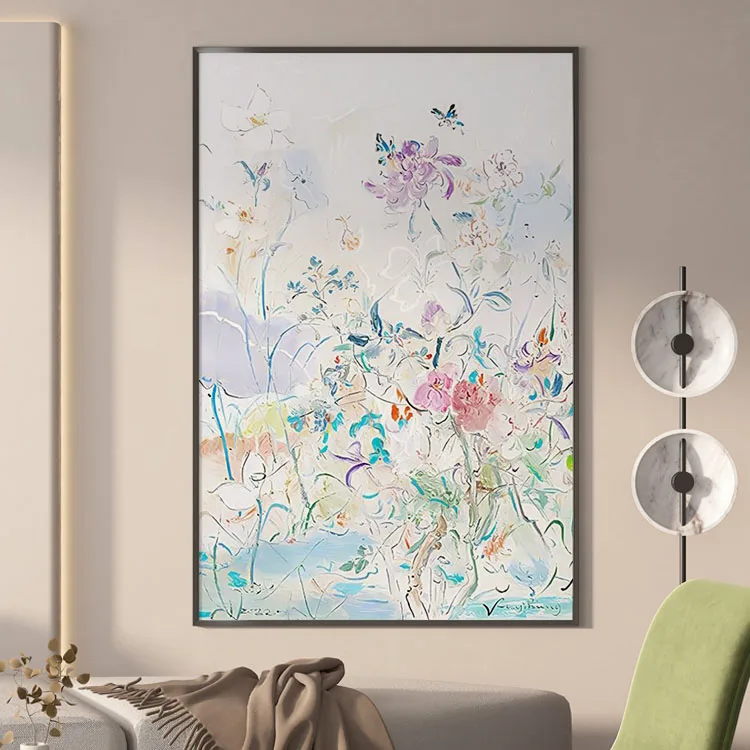 Abstract 100% Hand-painted Oil Painting Modern Simple Flower High-end Home Decoration Living Room Bedroom porch Mural Wall Art
Abstract 100% Hand-painted Oil Painting Modern Simple Flower High-end Home Decoration Living Room Bedroom porch Mural Wall Art