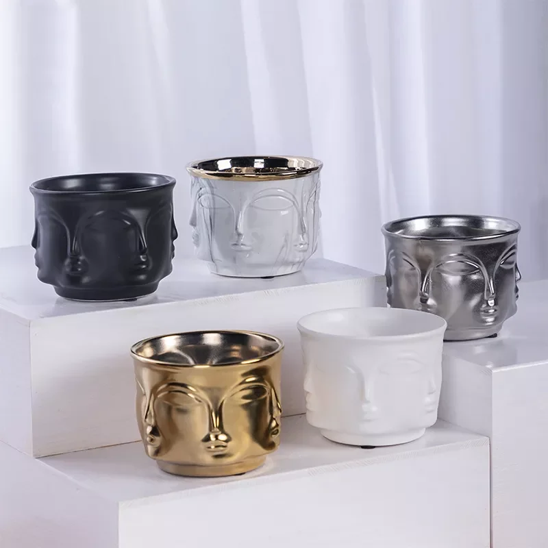 NEW Flower Pot Vase Decoration Storage Clay Pot Face Vase White Vases Home Decor Nordic Creative Decoration Vase Ceramic Face
NEW Flower Pot Vase Decoration Storage Clay Pot Face Vase White Vases Home Decor Nordic Creative Decoration Vase Ceramic Face