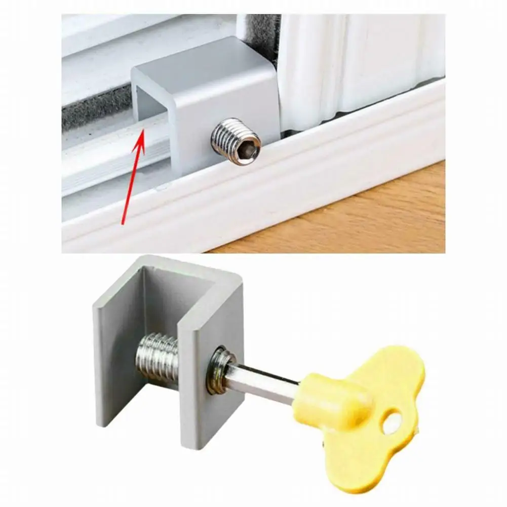 1PC Anti-theft Door Lock Aluminum Shutter Lock Security Latches Sliding Sash Stopper Child Safety Limit Lock Safety Key Lock
1PC Anti-theft Door Lock Aluminum Shutter Lock Security Latches Sliding Sash Stopper Child Safety Limit Lock Safety Key Lock