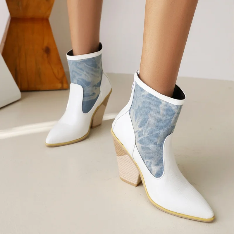 2022 foreign trade new retro women's boots color matching short boots Western Cowboy boots thick heel large femininas
2022 foreign trade new retro women's boots color matching short boots Western Cowboy boots thick heel large femininas