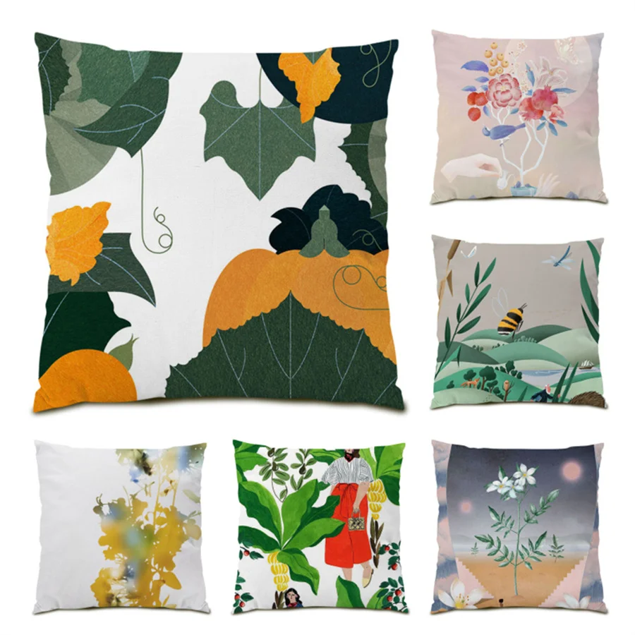 Leaf Cushion Cover 45x45 Abstract Pattern Velvet Decoration Home Decor Flower Series Polyester Linen Pillowcase Decorative E0395
Leaf Cushion Cover 45x45 Abstract Pattern Velvet Decoration Home Decor Flower Series Polyester Linen Pillowcase Decorative E0395
