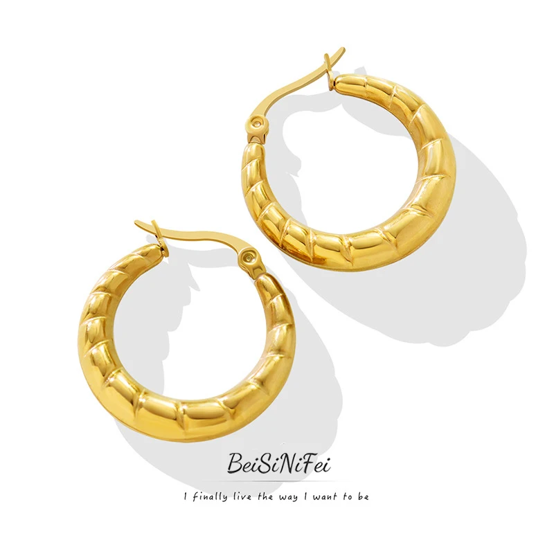 Stainless steel earrings for women Gold geometric pattern U-shaped earrings personality trend beautiful charm sexy earrings
Stainless steel earrings for women Gold geometric pattern U-shaped earrings personality trend beautiful charm sexy earrings