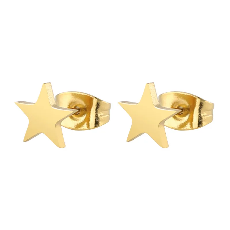 Korean Stainless Steel Five Pointed Star Fine Needle Earrings Trend Fashion Simple Temperament Earrings Manufacturer Gift
Korean Stainless Steel Five Pointed Star Fine Needle Earrings Trend Fashion Simple Temperament Earrings Manufacturer Gift