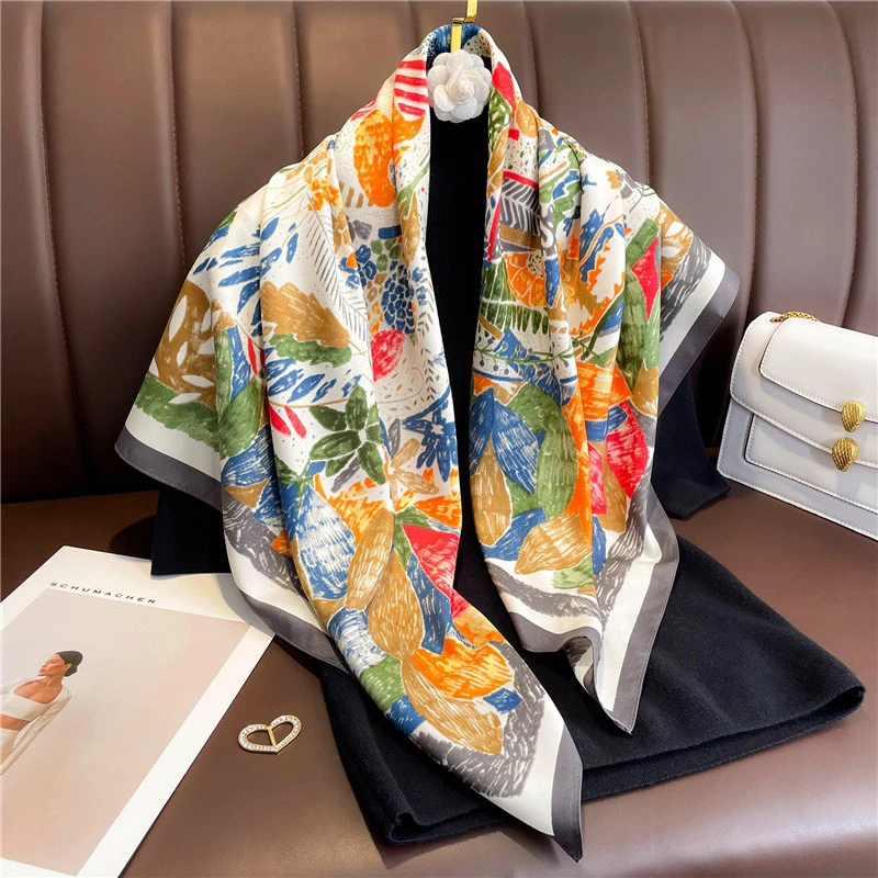Fashion90cm Satin Silk Scarf for Women Luxury Brand Print Square Scarves Office Lady Neckerchief Shawl Wraps Hair Bands Ribbon
Fashion90cm Satin Silk Scarf for Women Luxury Brand Print Square Scarves Office Lady Neckerchief Shawl Wraps Hair Bands Ribbon