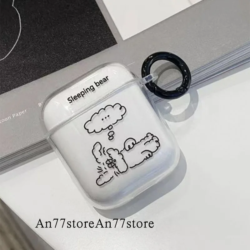 Cute Cartoon soft earphone case for apple airpod 2/1 cover for air pods pro 3 Korean Transparent shell charging box with Ring
Cute Cartoon soft earphone case for apple airpod 2/1 cover for air pods pro 3 Korean Transparent shell charging box with Ring