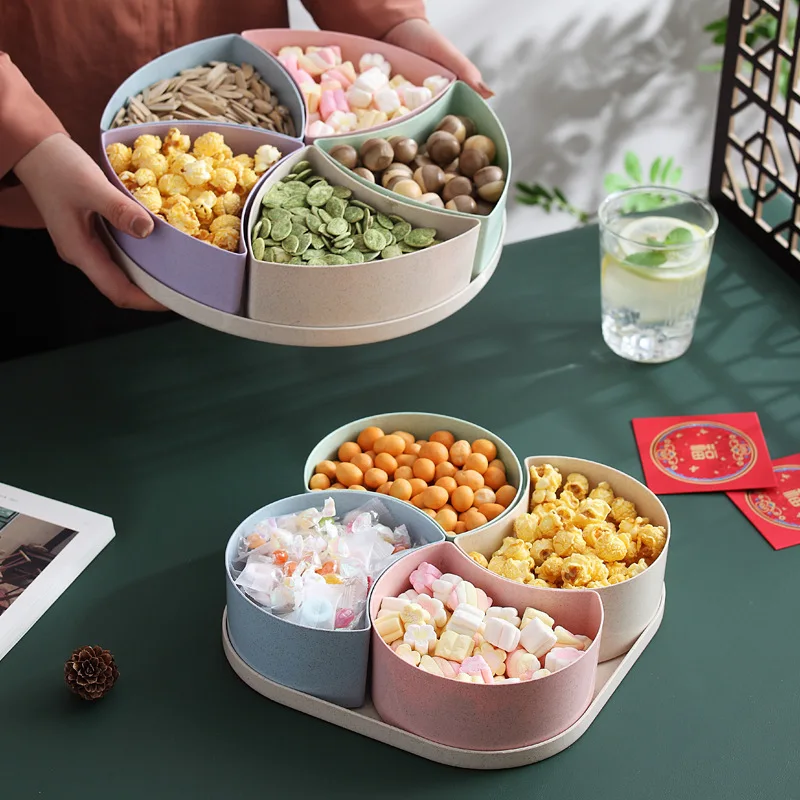Fruit Plates Food Storage Tray Compartment Box Wedding Gift Home Candy Dish Snack Plate Appetizer Serving Platter For Party 
Fruit Plates Food Storage Tray Compartment Box Wedding Gift Home Candy Dish Snack Plate Appetizer Serving Platter For Party