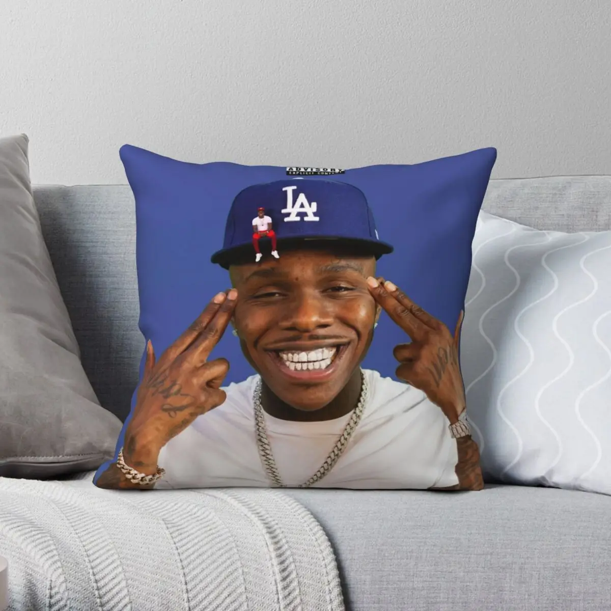 Детская подушка Da, полиэстер, льняная бархатная креативная декоративная диванная Подушка на молнии Чехол 18"