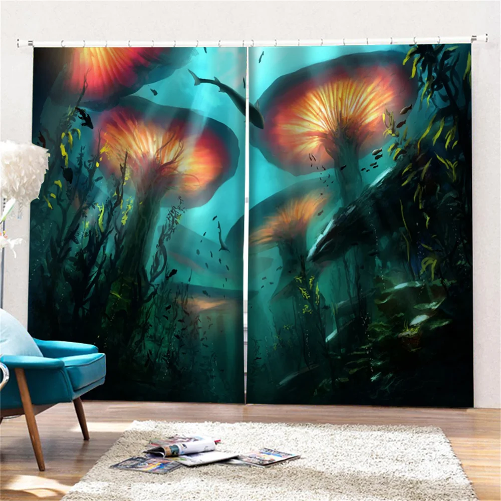 Fantasy Mushroom Printed Curtain Thickening Blackout Children's Room Bedroom Livingroom Dormitory Hotel Window Decoration Drapes
Fantasy Mushroom Printed Curtain Thickening Blackout Children's Room Bedroom Livingroom Dormitory Hotel Window Decoration Drapes