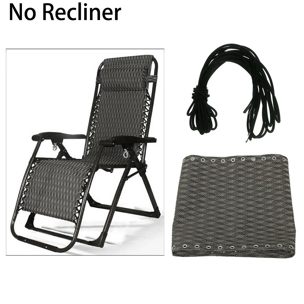 Tessforest Fabric Recliner Cloth Elastic Cord Laces For Patio Chairs Recliner Folding Chair Lounge Couch Black 160*43cm
Tessforest Fabric Recliner Cloth Elastic Cord Laces For Patio Chairs Recliner Folding Chair Lounge Couch Black 160*43cm