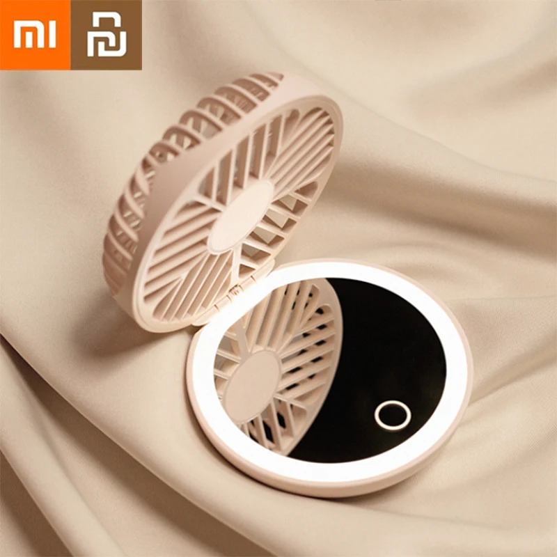 Xiaomi Youpin Makeup Mirror Small Fan Handheld Usb Charging Portable Portable LED Light Makeup Mirror Mute Mini Folding Fan
Xiaomi Youpin Makeup Mirror Small Fan Handheld Usb Charging Portable Portable LED Light Makeup Mirror Mute Mini Folding Fan
