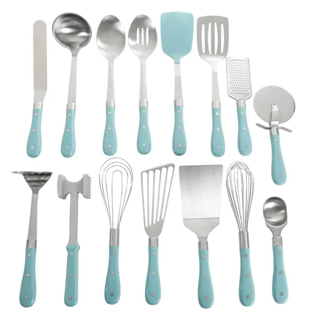 The Pioneer Woman Frontier Collection 15-Piece All in One Tool and Gadget Set, Turquoise
The Pioneer Woman Frontier Collection 15-Piece All in One Tool and Gadget Set, Turquoise