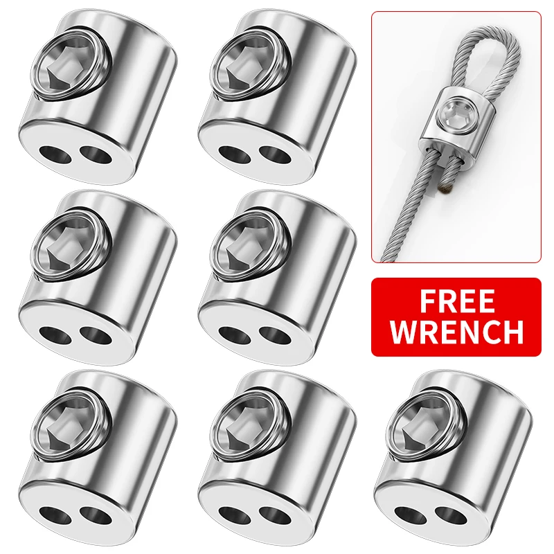 Зажимы для троса из нержавеющей стали, 10 шт.
Зажимы для троса из нержавеющей стали, 10 шт.